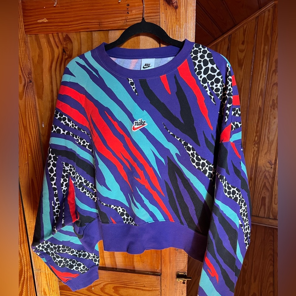 Nike Multicolor Animal Print Sweatshirt